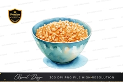 Bowl of popcorn clipart png Product Image 1