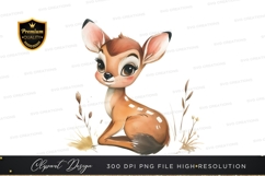 Cute baby deer clipart png Product Image 1