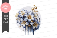 Elegant blue floral bouquet Product Image 1