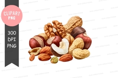 Assorted nuts clipart png Product Image 1