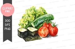 Fresh vegetables clipart png Product Image 1