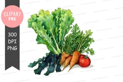 Fresh vegetables clipart png Product Image 1
