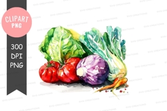 Fresh vegetables clipart png Product Image 1