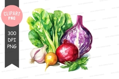 Assorted vegetables clipart png Product Image 1