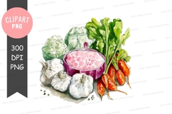 Assorted vegetables clipart png Product Image 1