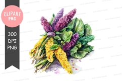 Bouquet of flowers clipart png Product Image 1