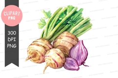 Fresh vegetables clipart png Product Image 1