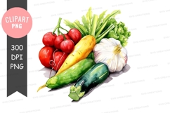 Fresh vegetables clipart png Product Image 1