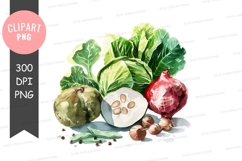 Fresh vegetables clipart png Product Image 1