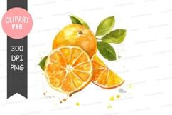 Vibrant orange clipart png Product Image 1
