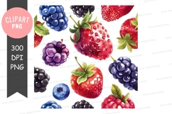 Assorted berries clipart png Product Image 1