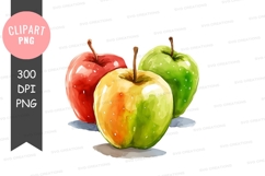 Three different colored apples Product Image 1