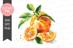 Vibrant orange clipart png Product Image 1