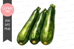 Three fresh zucchinis Product Image 1