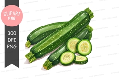 Fresh zucchini clipart png Product Image 1