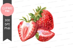Strawberry clipart png Product Image 1