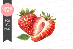 Fresh strawberry clipart png Product Image 1