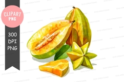 Starfruit clipart png Product Image 1