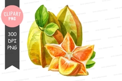 Starfruit clipart png Product Image 1