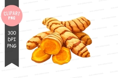 Turmeric roots clipart png Product Image 1