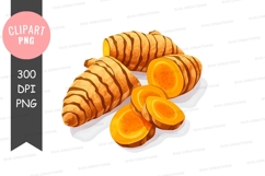 Turmeric root clipart png Product Image 1
