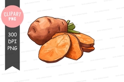 Sweet potato clipart png Product Image 1