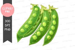 Fresh green peas clipart png Product Image 1