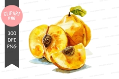 Yellow fruit clipart png Product Image 1