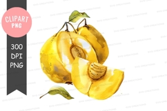 Sliced lemon clipart png Product Image 1