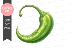 Green bell pepper clipart png Product Image 1