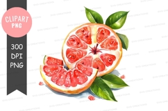 Vibrant grapefruit clipart png Product Image 1