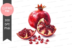Juicy pomegranate clipart png Product Image 1