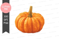 Orange pumpkin clipart png Product Image 1