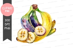 Watercolor illustration of bananas Product Image 1