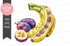 Cosmic fruits clipart png Product Image 1