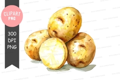 Baked potatoes clipart png Product Image 1