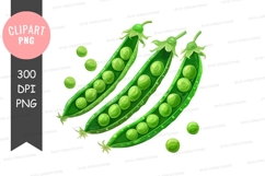 Fresh green peas clipart png Product Image 1