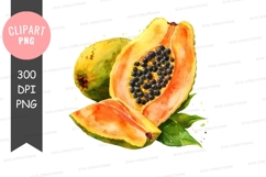 Fresh papaya clipart png Product Image 1