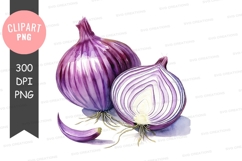 Purple onions clipart png Product Image 1