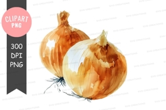 Two yellow onions clipart png Product Image 1