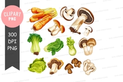Assorted vegetables clipart png Product Image 1