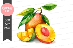 Ripe mango clipart png Product Image 1