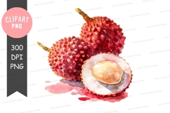 Lychee fruits clipart png Product Image 1