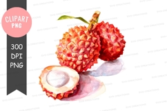 Clipart png of lychee fruits Product Image 1