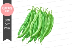 Fresh green beans clipart png Product Image 1