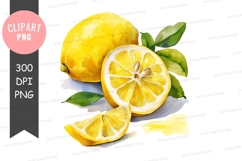Fresh lemons clipart png Product Image 1