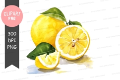 Fresh lemons clipart png Product Image 1