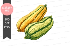 Two squashes clipart png Product Image 1