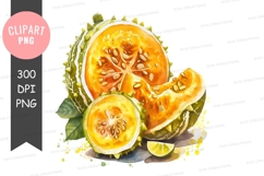 Sliced jackfruit clipart png Product Image 1