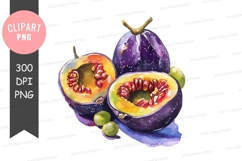 Passion fruit clipart png Product Image 1